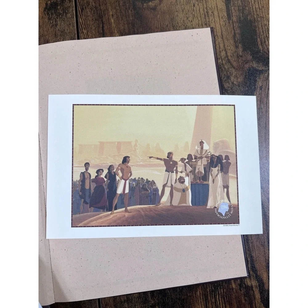 The Prince of Egypt 1998 Collectors Book With Lithograph